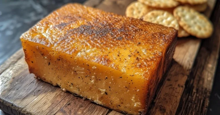 Delicious homemade smoked cream cheese with rich smoky flavor, perfect for appetizers.