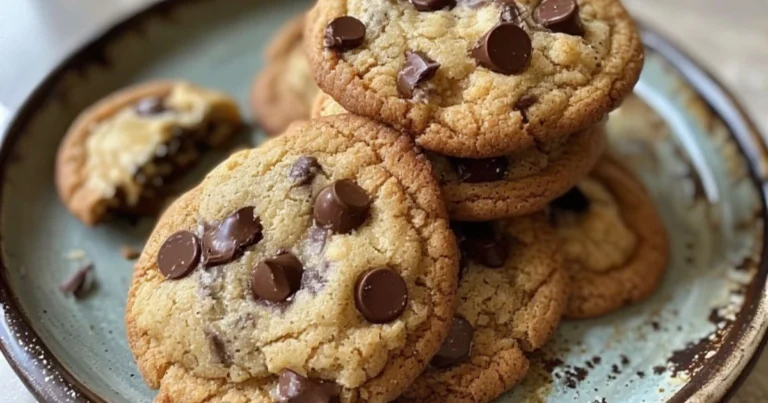 Delicious easy banana chocolate chip cookies recipe, soft and chewy with ripe bananas and chocolate.